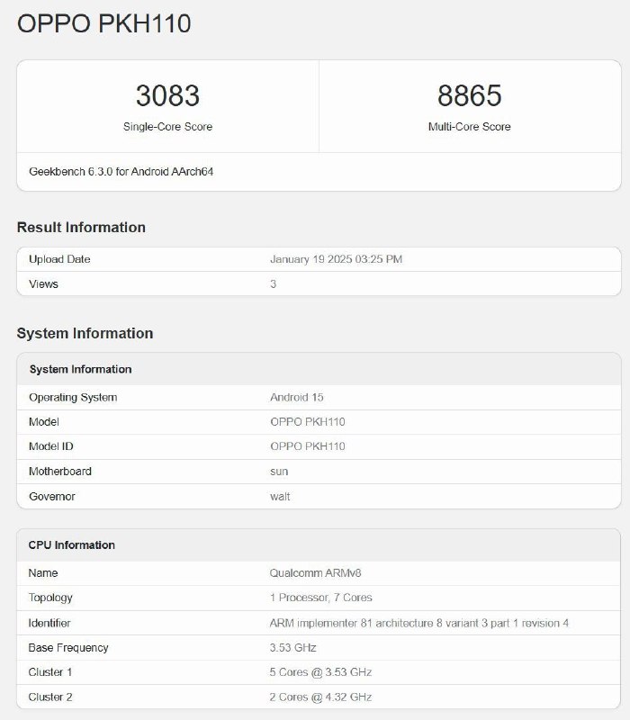 OPPO Find N5首发7核版骁龙8 Elite2025年1月20日，OPPO宣布Find N5将首发搭载7核版骁龙8 Elite处理器，采用2+5架构设计，单核性能与8核版一致，多核性能略有下降