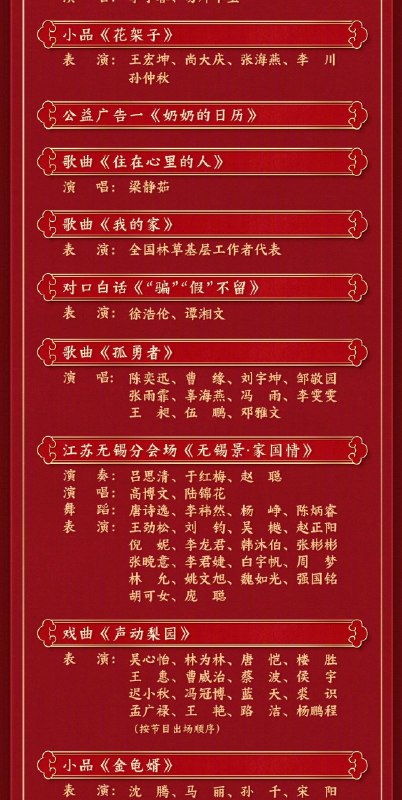中央广播电视总台《2025年春节联欢晚会》节目单正式发布